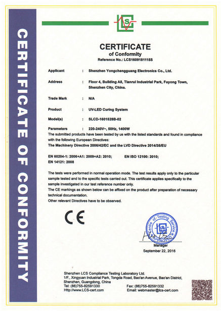 Chine Shenzhen Syochi Electronics Co., Ltd certifications